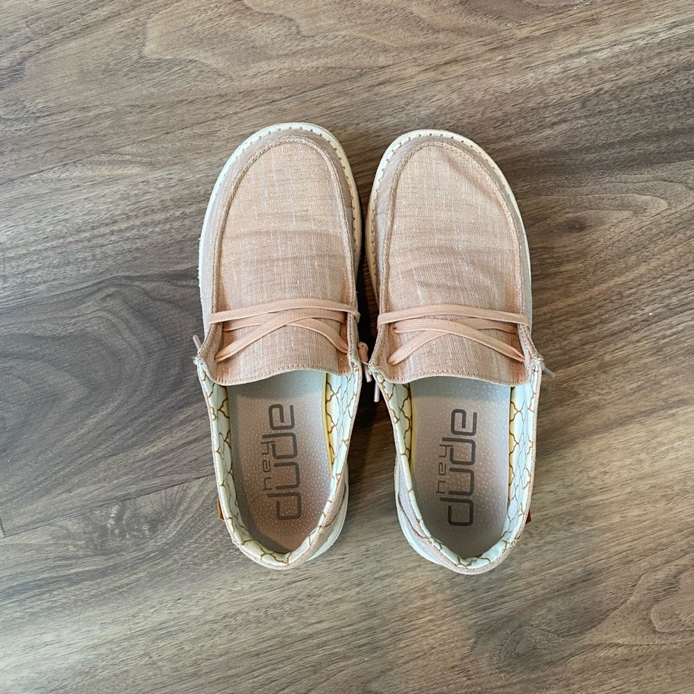 Hey Dude Wendy Sparkling Rose Gold shoes